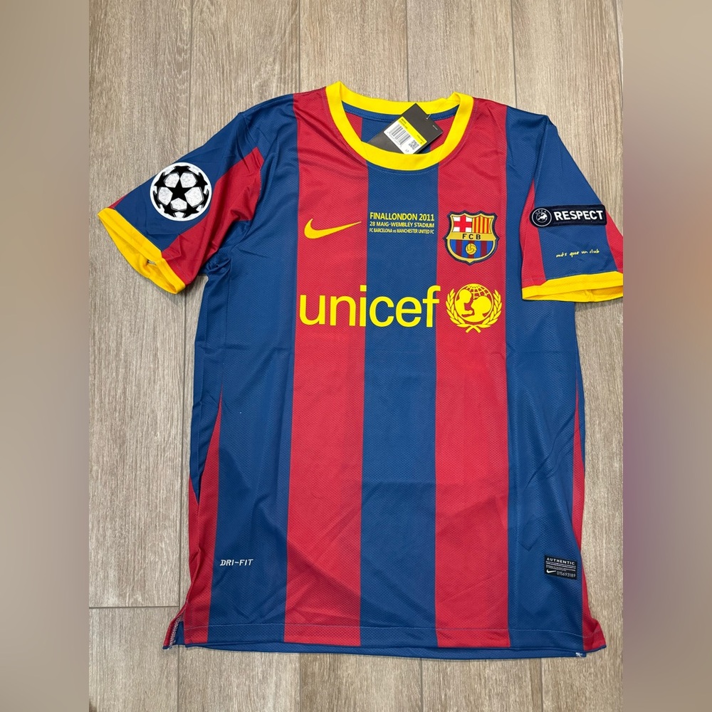 Barcelona Messi 10 Retro Champions League Final 2011 - Picture 2 of 6